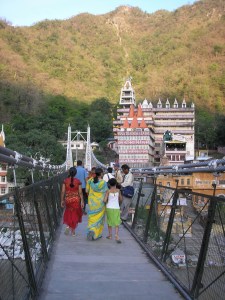 Bridge over Gonga river in Rishikesh